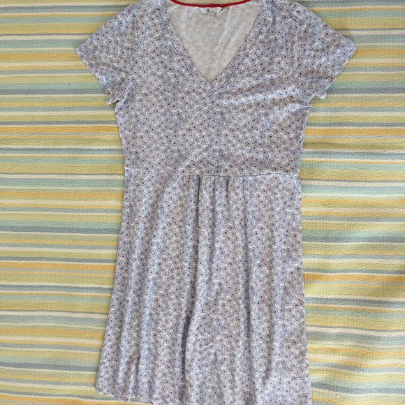 ⭐ Boden Penelope Cotton Modal Jersey Dot Print Dress Size 12R - Picture 6 of 15